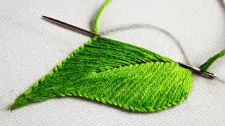 Class  2 Blanket Stitch Leaf Embroidery for beginners [upl. by Einiar]