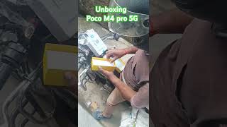 Poco M4 pro 5g Unboxing 🥰 shorts pocom4pro5g yt ytshortsindia viralshort like [upl. by Koa]