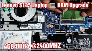 How To Upgrade RAM in Laptop  Lenovo IdeaPad S145 Laptop Ram Upgrade  DDR4 RAM  81MV0093IN [upl. by Damour]