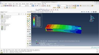 Abaqus Tutorial 1 for beginnersStatic Analysis [upl. by Sirois]