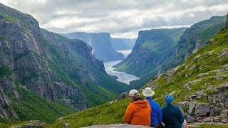 Western Brook Pond Fjord Gros Morne National Park Newfoundland and Labrador [upl. by Deering257]