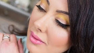 Wearable Yellow Eyeshadow Look  Makeup Geek [upl. by Rossie]