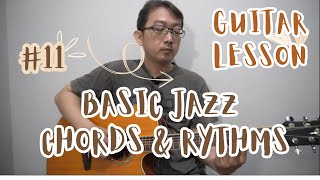 How to play jazz chord amp rhythms using acoustic guitar [upl. by Russia]