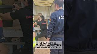 Entrega de material a Policia nacional y gruistassupervivencia dana emergr emergencia [upl. by Nikolas]