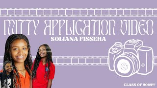 Soliana Fisseha Mitty Application Video [upl. by Akienahs]