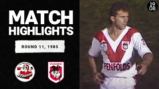 Illawarra Steelers v St George Dragons  Round 11 1985  Classic Match Highlights  NRL [upl. by Ave269]