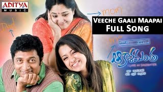 Veeche Gaali Maapai Full Song II Akashamantha Movie II Jagapathi Babu Trisha [upl. by Antoinetta]