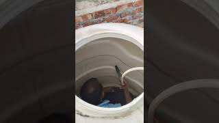 Water Tank Cleaning amazing skills watertank cleaning machine service home shorts reels yt [upl. by Ssalguod]