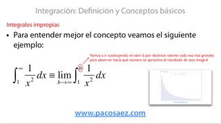 4 Integrales Integrales impropias [upl. by Acirem]