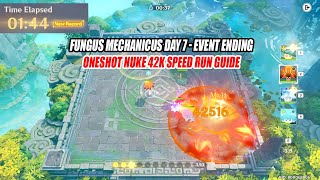 Fungus Mechanicus Day 7 Caution Madness Ahead  Oneshot Nuke 42k Speed Run Guide  Event Ending [upl. by Sollars]