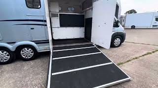 EquiTrek Coach Built Tri Wheel Extra Long Wheel Base Horsebox For Sale [upl. by Leummas]