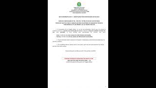 Nova nota informativa 12rm exercitobrasileiro processoseletivo [upl. by Eirrej]