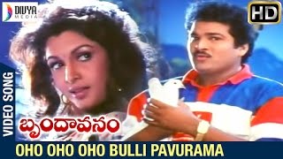 Brindavanam Telugu Movie Songs  Oho Oho Bulli Pavurama Video Song  Rajendra Prasad  Ramya Krishna [upl. by Aicyle370]