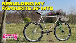 Rebuilding My Favourite 26quot MTB  Retro Commuter Bike Build Restoration [upl. by Rellim676]