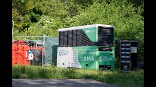 HYDROGEN POWERED  EODev supplies electricity for the PlayGround area at We Love Green [upl. by Accebor58]