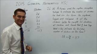 2015 General Maths HSC Question 26 [upl. by Gokey542]