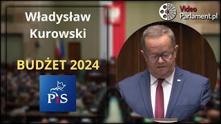 Władysław Kurowski  budżet na rok 2024 [upl. by Oler946]