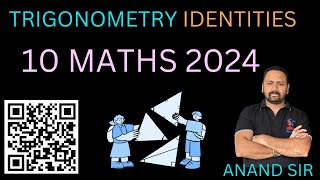 TRIGONOMETRY IDENTITIES 2024 anandsir cbse 10thclass [upl. by Manly430]