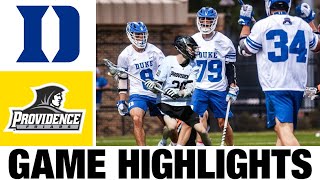 4 Duke vs Providence Lacrosse Highlights  2024 College Lacrosse  NCAA Lacrosse [upl. by Rainger]