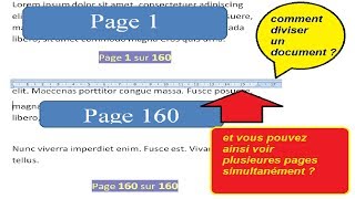 WORD TUTO COMMENT FRACTIONNER UN DOCUMENT AVEC UN RACCOURCI CLAVIER [upl. by Linetta]