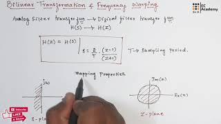 DSP78 bilinear transformation and frequency warping in IIR filters  EC Academy [upl. by Tereve145]