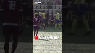 FOUR 🟥 IN ONE GAME redcard var referee nonleague facup football [upl. by Therese]