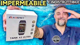 Indistruttibile impermeabile con gps Lorologio per il fai da te e lo sport Kospet Tank x2 ultra [upl. by Alyehs]