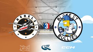 Rebels v Blake St Bullies  Div 3  12th November  IceHQ Rec League ice hockey [upl. by Weston]