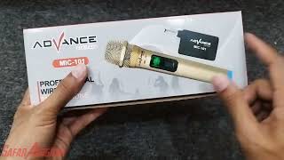 CUKUP 100 RIBUAN SUDAH DAPAT MIC KARAOKE SEBAGUS INI‼️MIC ADVANCE MIC101 V3 [upl. by Melitta]