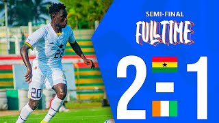 GHANA 21 IVORY COAST ALL GOALS amp EXTENDED HIGHLIGHTS QAFCON WAFU B GHANA QUALIFY TO AFCON U20 [upl. by Ned]