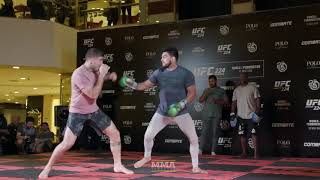 UFC 224 Kelvin Gastelum Open Workout Highlights  MMA Fighting [upl. by Llecram779]