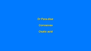 Toxicology Corrosives Part 3 Dr ParaDise [upl. by Attaynek]