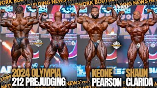 Keone Pearson VS Shaun Clarida 2024 Olympia 212 Prejudging Comparison [upl. by Ecirp661]