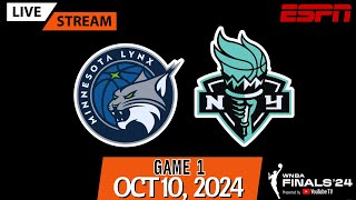 Minnesota Lynx vs New York Liberty Game 1 WNBA Finals PlayByPlay amp Scoreboard WNBAFinals [upl. by Hareemas]