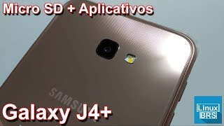 SAMSUNG GALAXY J4 J4 PLUS  MICRO SD E APLICATIVOS [upl. by Akinert192]