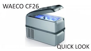 Waeco Coolfreeze CF26 Portable Coolbox Freezer 12 volt 24 volt amp mains 240v [upl. by Onaicilef]