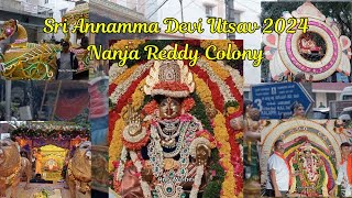 26th Sri Annamma Devi Utsav BDA Road  2024 Nanja Reddy Colony  Nanja Reddy Colony Pallaki 2024 [upl. by Rheims]