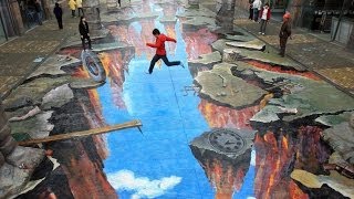 Amazing 3D Street Art Illusion Compilation [upl. by Persas]