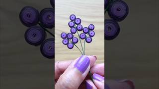 Quilled Purple Fillers Foliage shorts youtubeshorts foliage quilling paper art purple art [upl. by Alley]