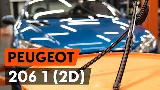 Hoe een ruitenwissers vervangen op een PEUGEOT 206 1 2D AUTODOCTUTORIAL [upl. by Aicined]