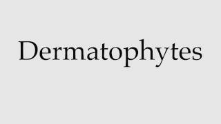 How to Pronounce Dermatophytes [upl. by Tammie]