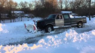 29Inch Snowfall Plowing the Driveway [upl. by Damalis]