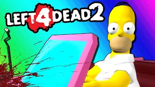 Surviving The Homer Apocalypse Left 4 Dead 2 Funny Moments and Mods [upl. by Yeliab656]