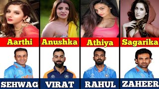 Indian Cricketers most beautiful wife  Indian cricketer wife name [upl. by Atinat]