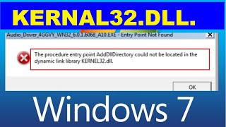 How to fix dynamic link library kernel32dll error on WINDOWS 7  kernel32dll error fix windows 7 [upl. by Leonardo]