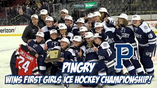 Pingry 2 IHA 1  Girls Ice Hockey State Final highlights [upl. by Vasos]