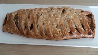 recette pate feuilletée farcie viande haché un vrai délice [upl. by Elleina243]