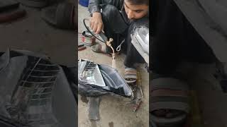 Light fitting viralvideo weldingmachine automobile weldments experiment welding [upl. by Sicular]