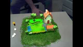 Intel CES 2014 Perceptual Computing Demo  AR Farm [upl. by Atinaej]