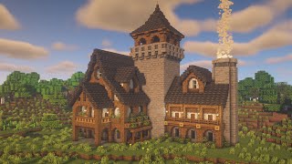 Minecraft Medieval Mansion Tutorial [upl. by Guod]